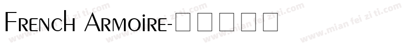 French Armoire字体转换